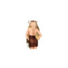 Nuisette et string assorti Noir Bedtime story 